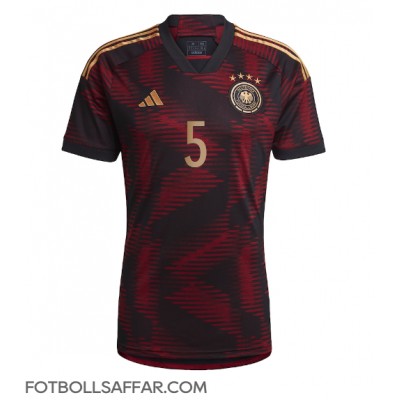 Tyskland Thilo Kehrer #5 Bortatröja VM 2022 Kortärmad